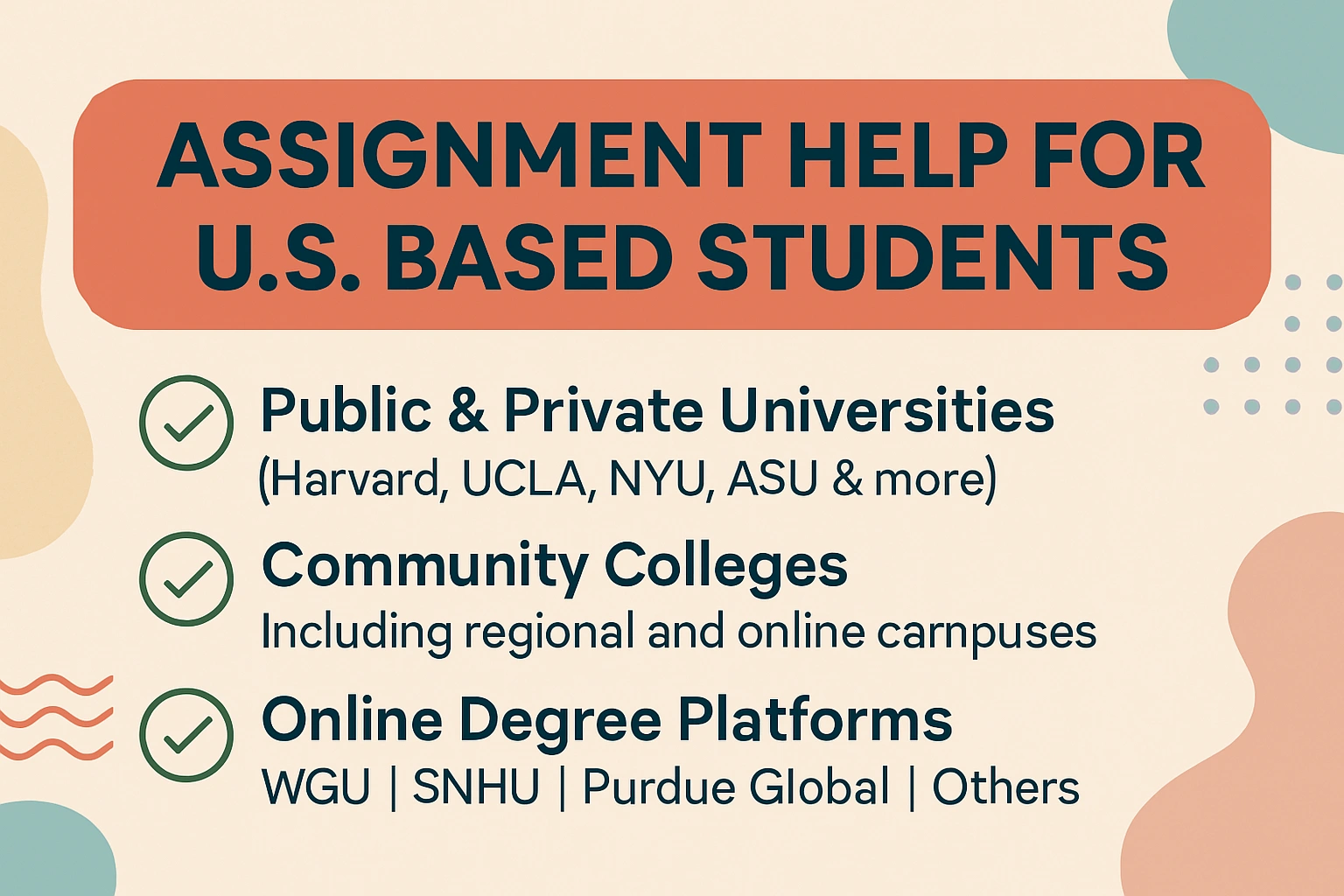 Assignment  Help  for  U.S.  Based Students